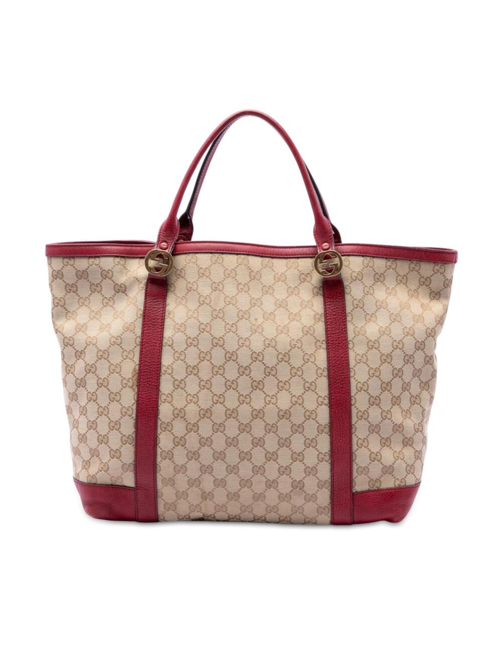 Gucci Gg Canvas Twins Tote Pre-Loved #344652G54B